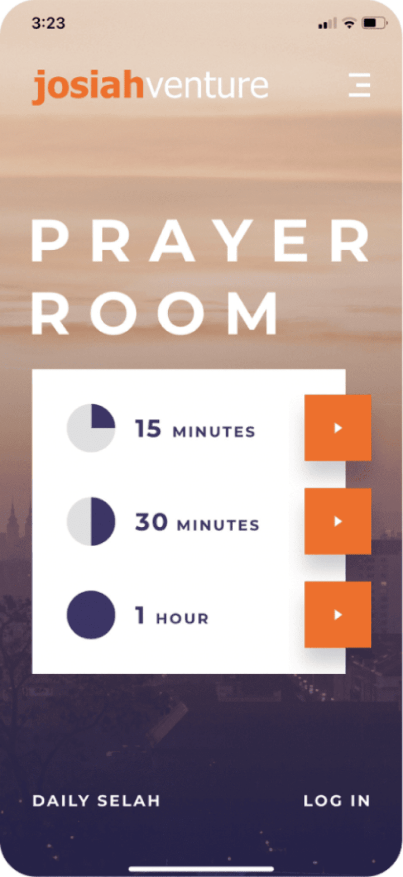 App screenshot - Prayer Room